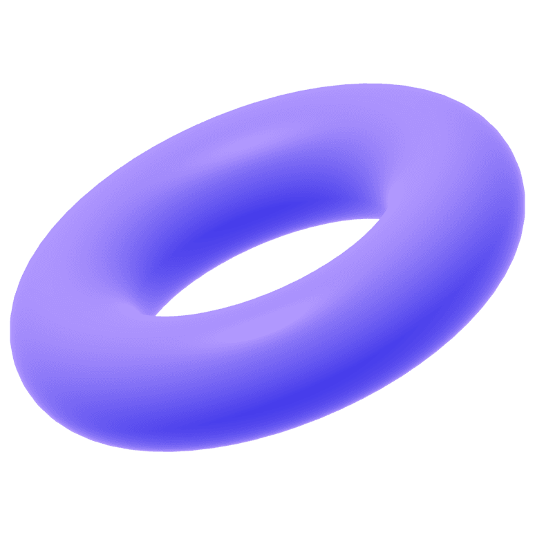 3D torus shape representing continuous language learning cycle
